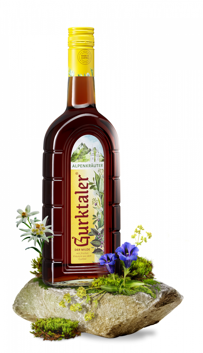 Gurktaler Alpenkräuter auf einem Stein 